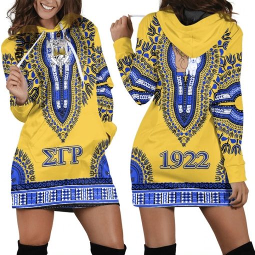 Sigma Gamma Rho Dashiki Hoodie Dress