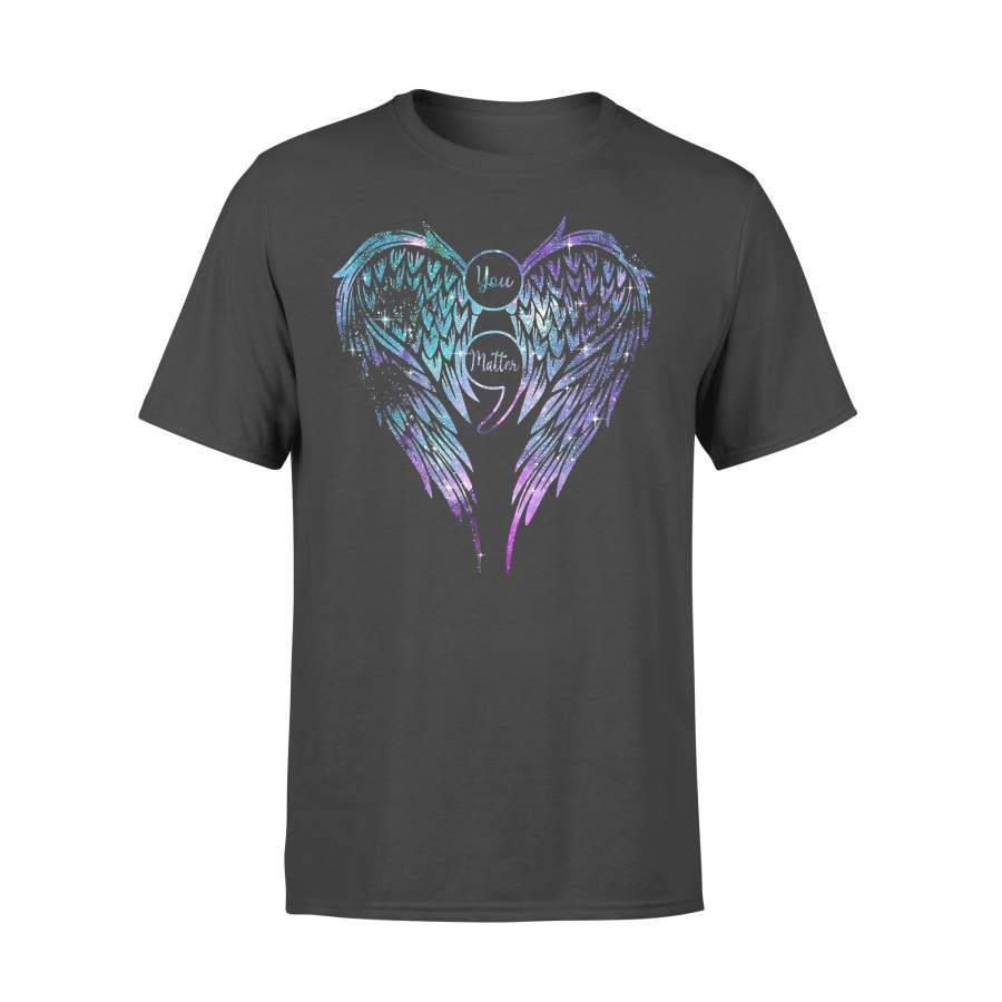 Angel Wing You Matter Awareness Colorful T-shirt