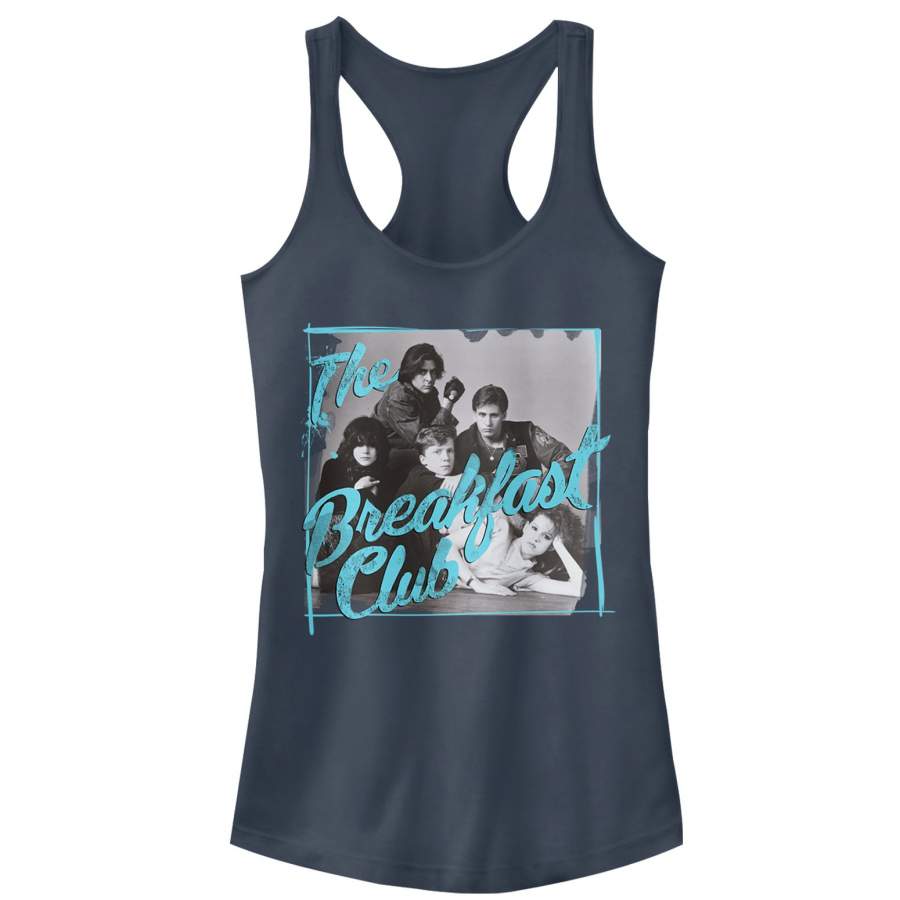 The Breakfast Club Junior’s Grayscale Character Pose  Racerback Tank