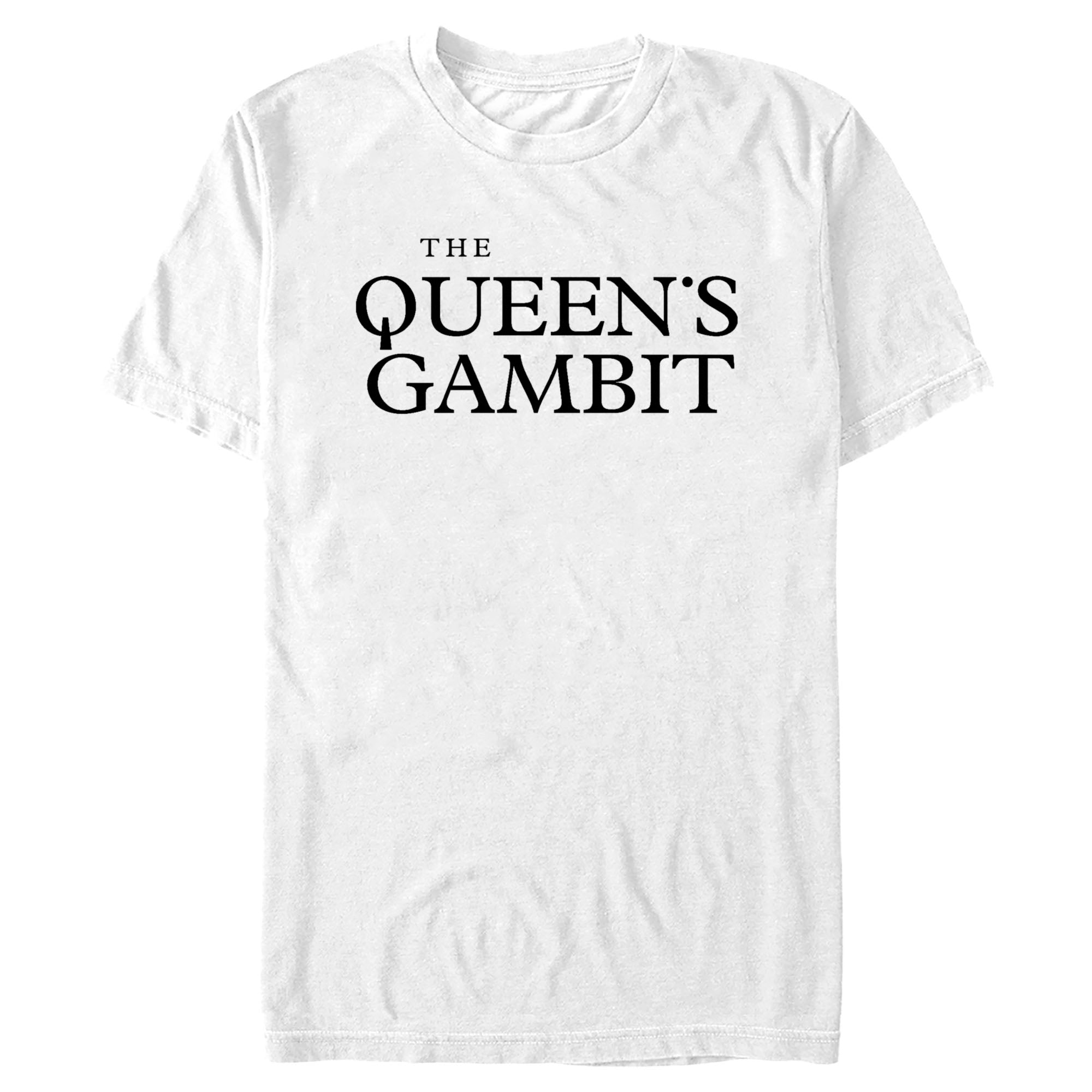 The Queen’S Gambit Men’S White Logo  T-Shirt