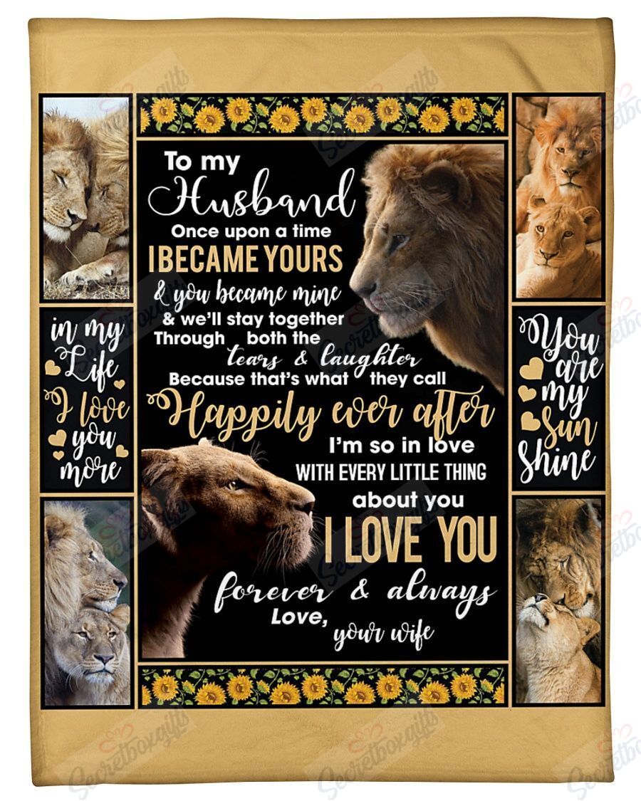 Wife To Husband You Are My Sunshine Lion Th0710532Cl Fleece Blanket