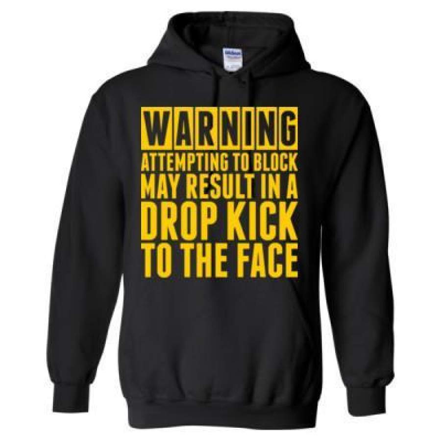 AGR Warning Attempting To Block May Result In A Drop Kick To The Face – Heavy Blend™ Hooded Sweatshirt