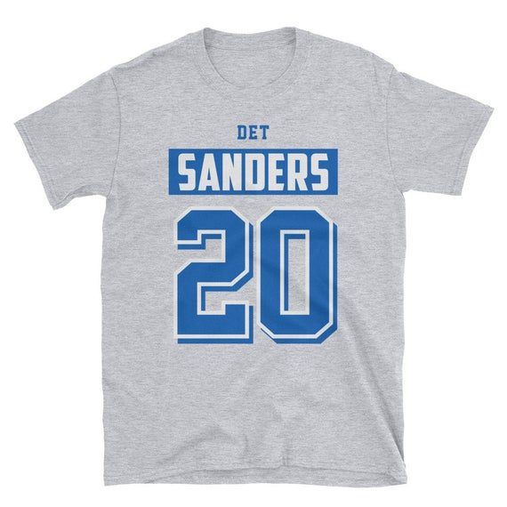 Barry Sanders Detroit Football Throwback Lions Shirt