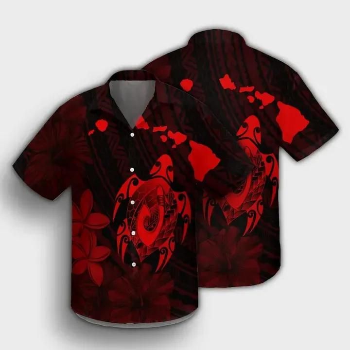 Turtle Hibiscus Hook Aloha Hawaiian Shirt Colorful Short Sleeve Summer Beach Casual Shirt For Men And Women