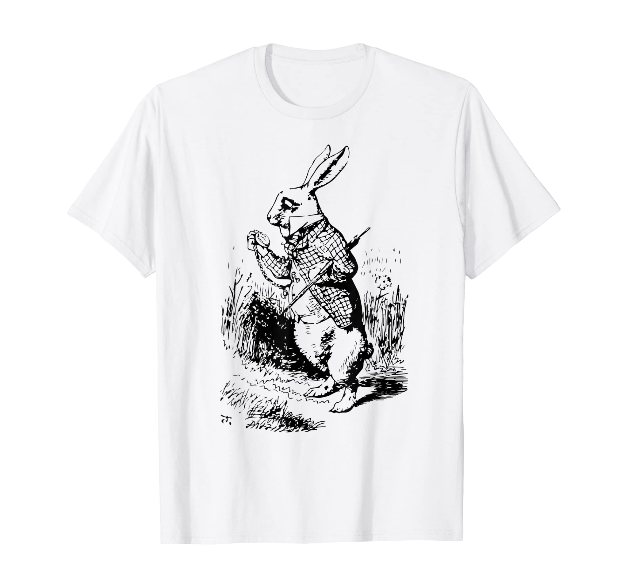 White Rabbit Alice In Wonderland Retro Vintage 1865 Classic T-Shirt