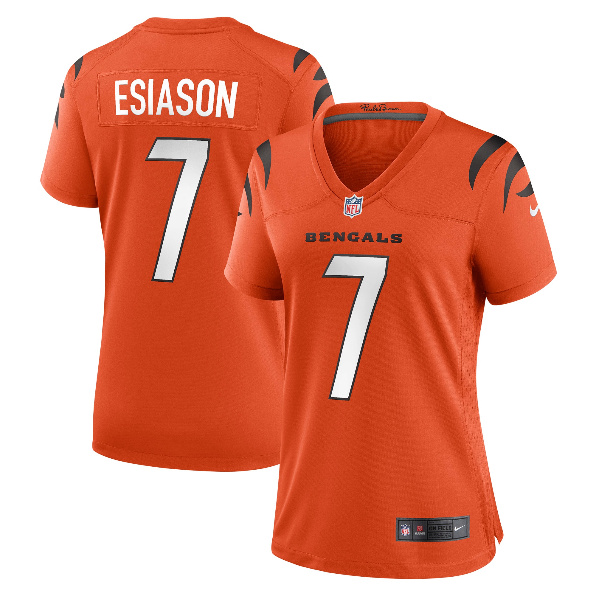 Women’s Cincinnati Bengals Boomer Esiason Orange Retired Game Jersey