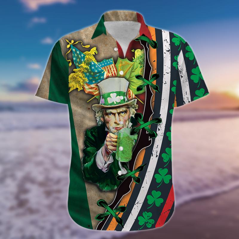 Drink Beer Saint Day Hawaii Shirt Unisex Full Size Adult Colorful Ha23600