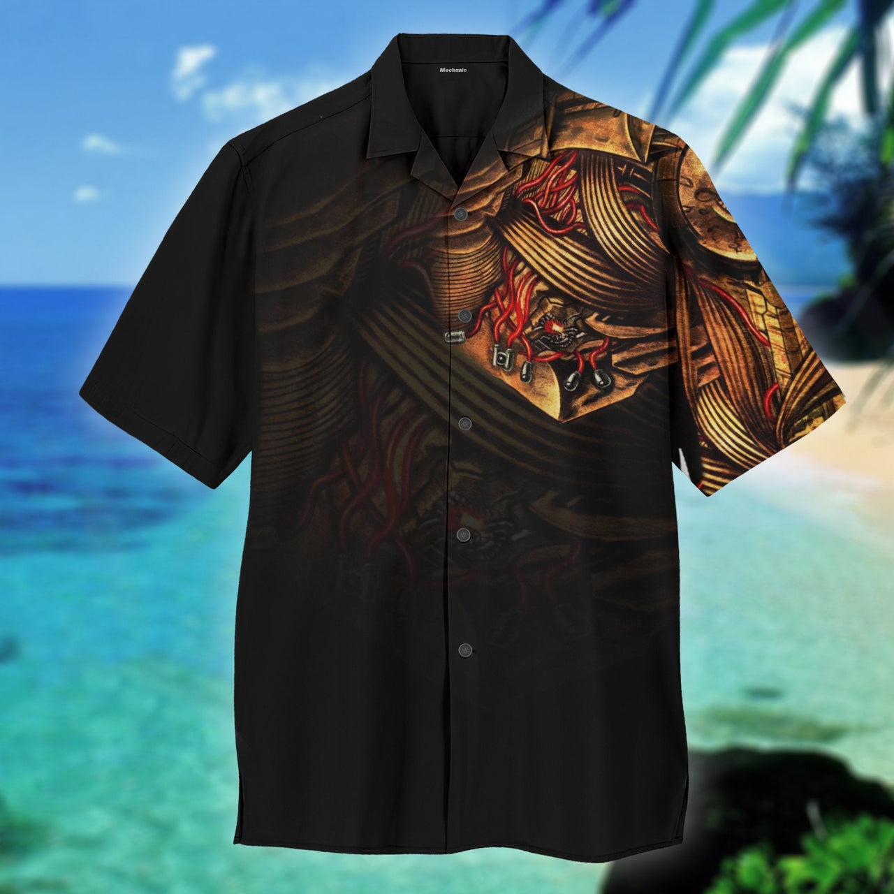 Black Mechanic Aloha Hawaii Shirts For Men Women Ha90783