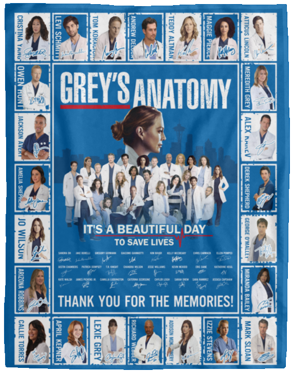 210401900 Grey’S Anatomy It’S A Beautiful Day To Save Lives Blanket 60X80