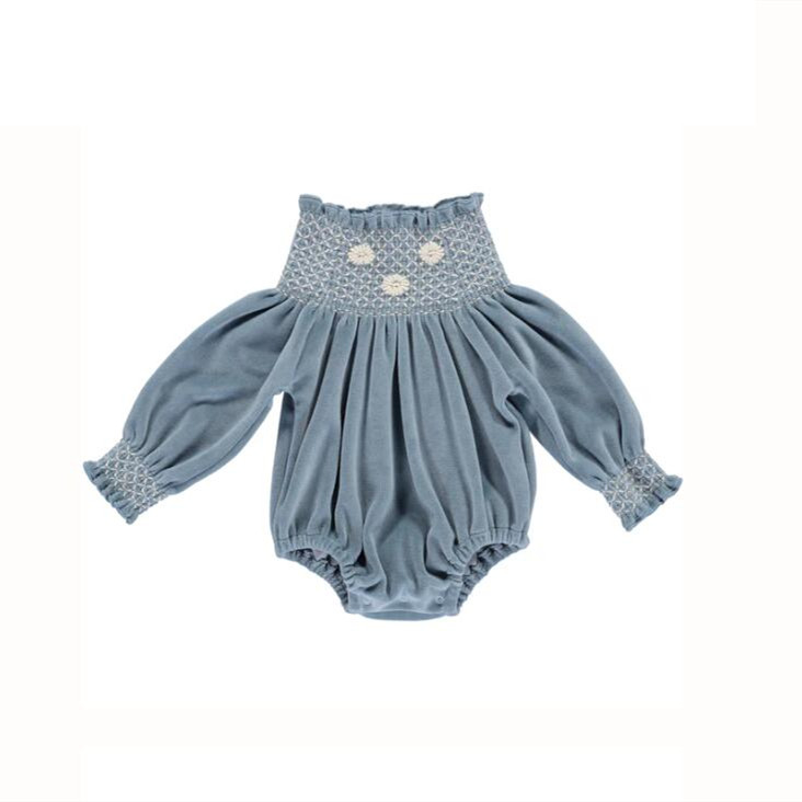 22 Autumn and Winter Boys and Girls Court Style Ladies Velvet Turtleneck Embroidery Dress Baby Rompers and Bloomers alx