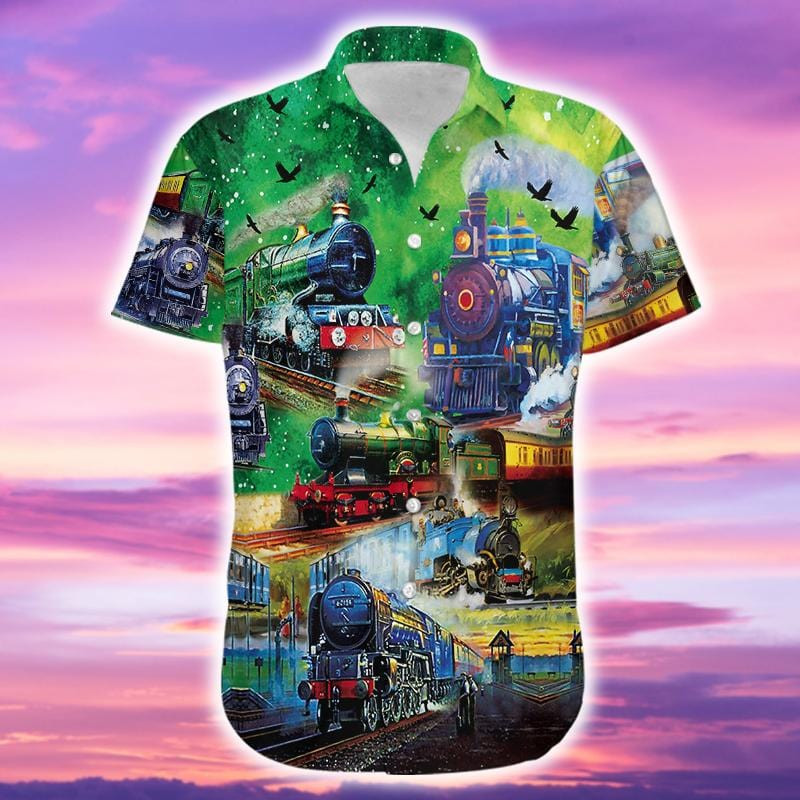 Train Life Is A Journey Enjoy The Ride Unisex Hawaii Shirts Ha9039