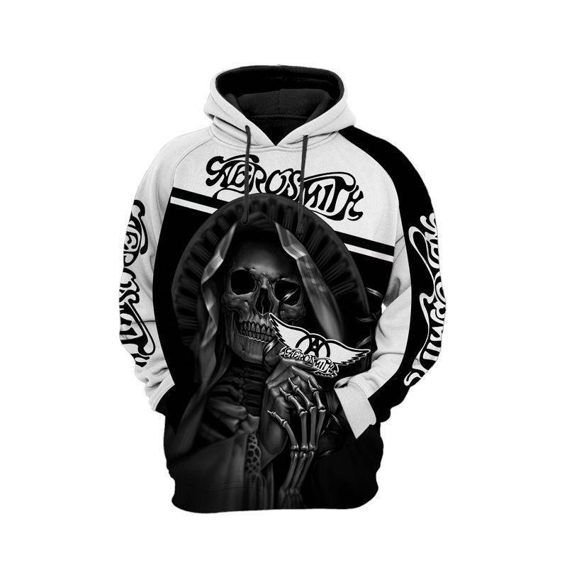 Aerosmith Skull Grim Reaper Hoodie/Zip Hoodie 3D Full Printed High Quality