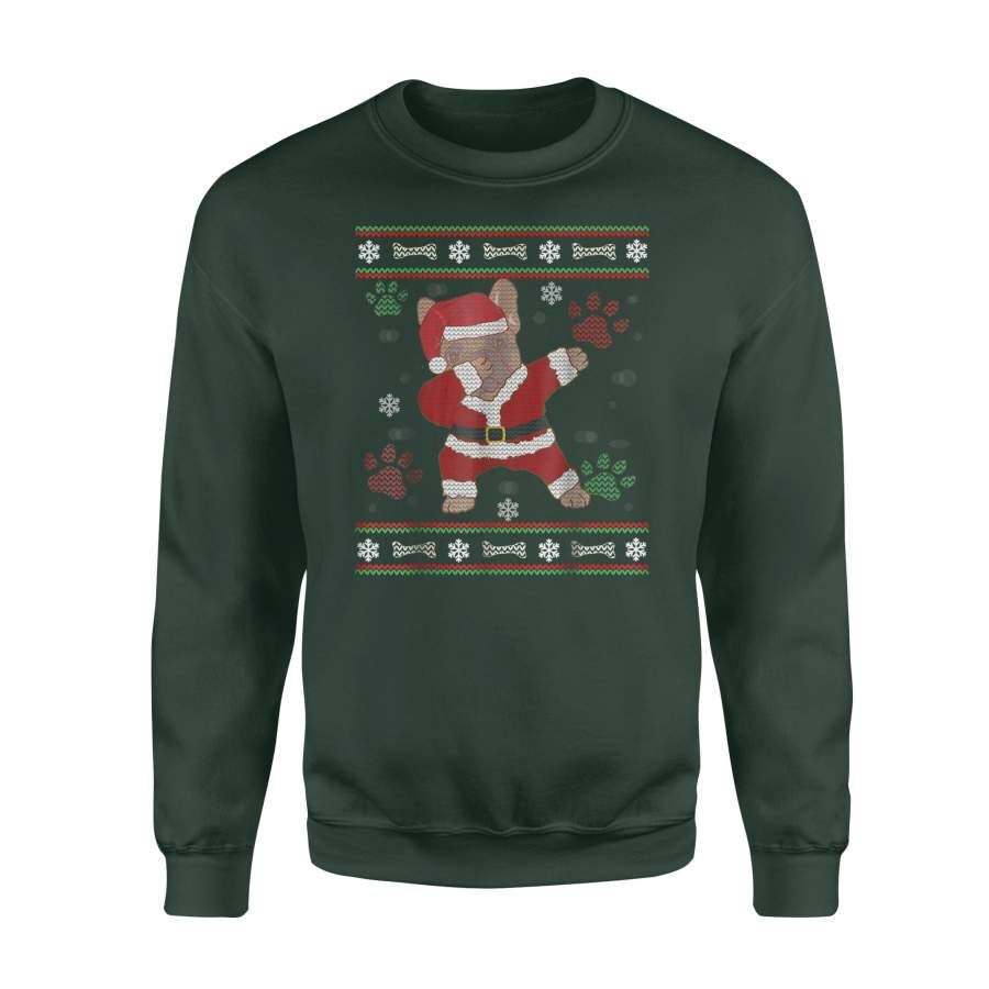 Christmas French Bulldog Ugly Sweater Dabbing Bulldog Sweatshirt