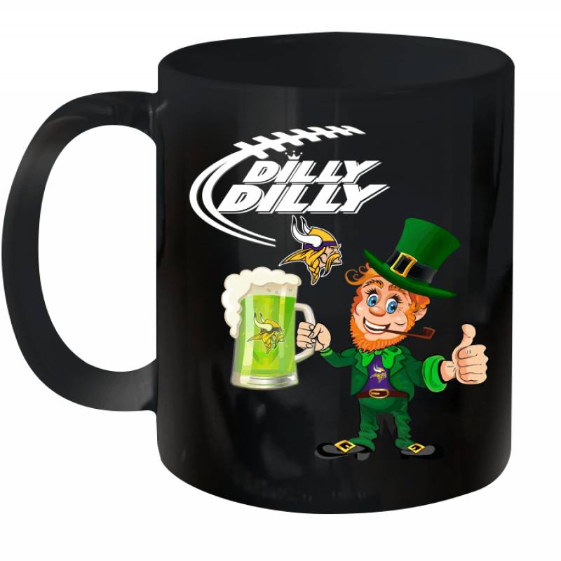 Minnesota Vikings Dilly Dilly Saint Patrick Day Ceramic Mug 11oz