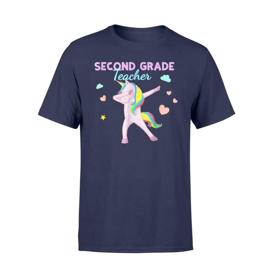 2nd Grade Teacher Dabbing Unicorn Shirt Second Grade Teacher T Shirt