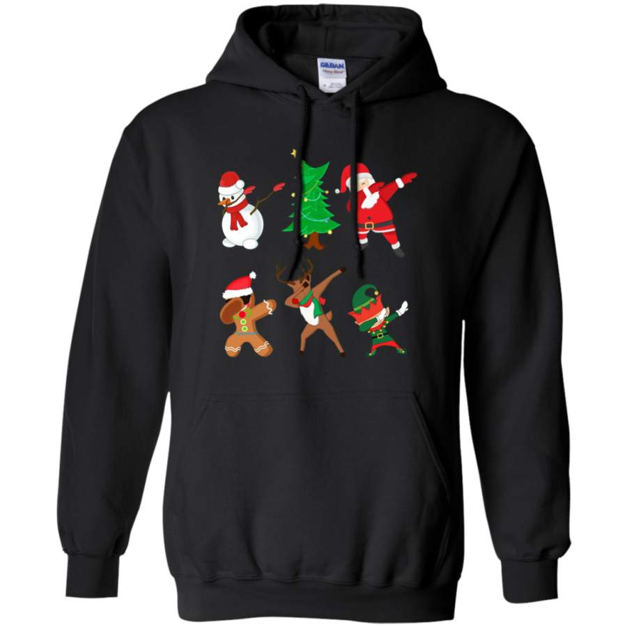 Funny Dabbing Christmas Santa & Friends Dab T-Shirt  Pullover Hoodie  . Christmas Gift Ideas