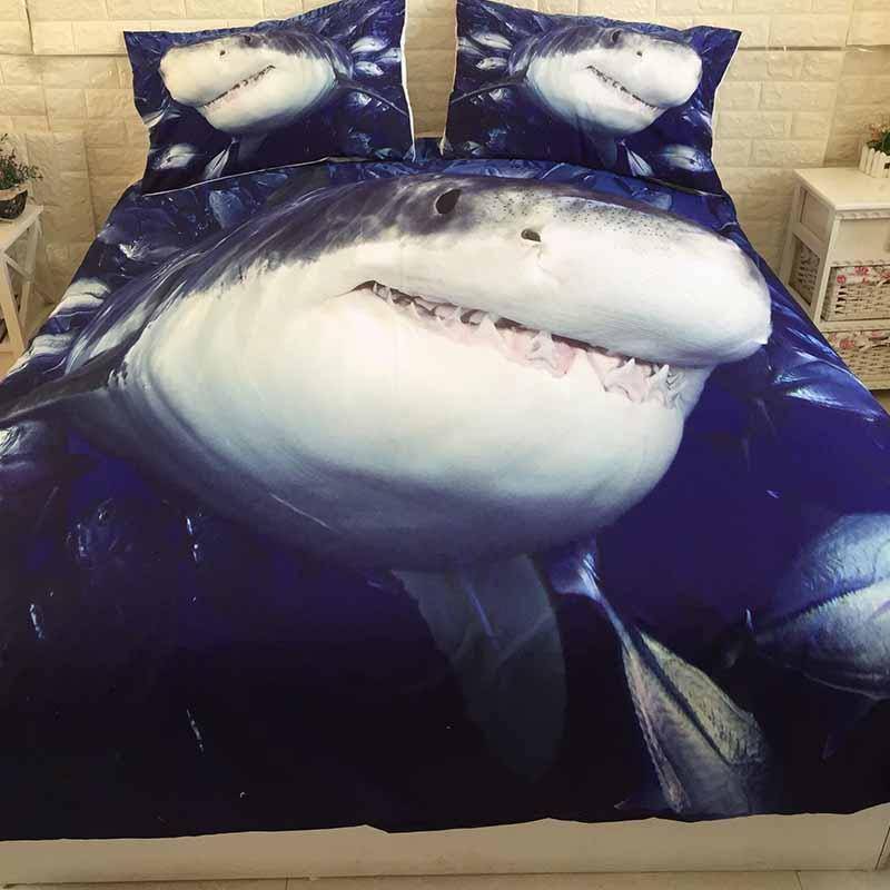 3D Printed Shark Bedding Set