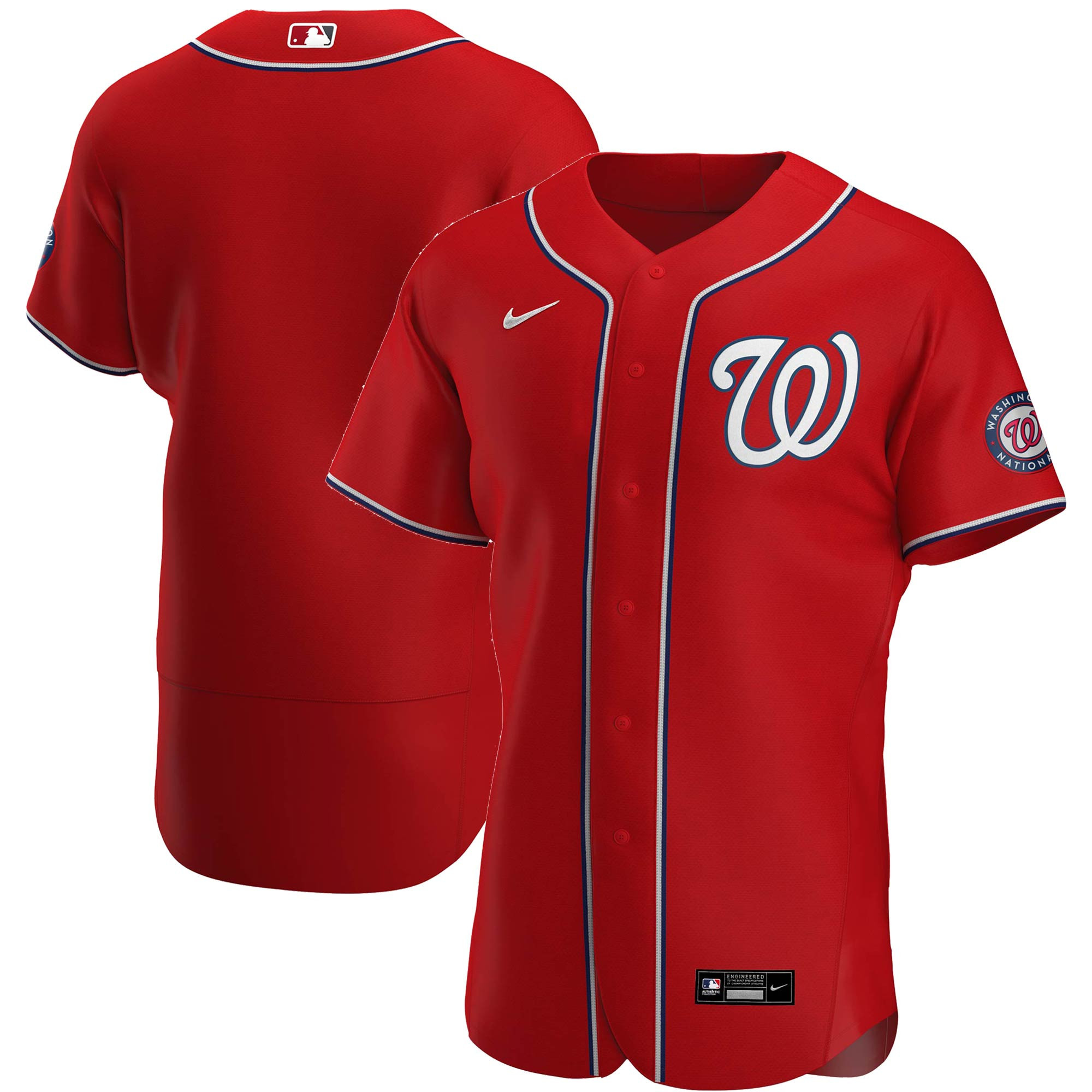 Washington Nationals Alternate Authentic Team Jersey – Red MLB