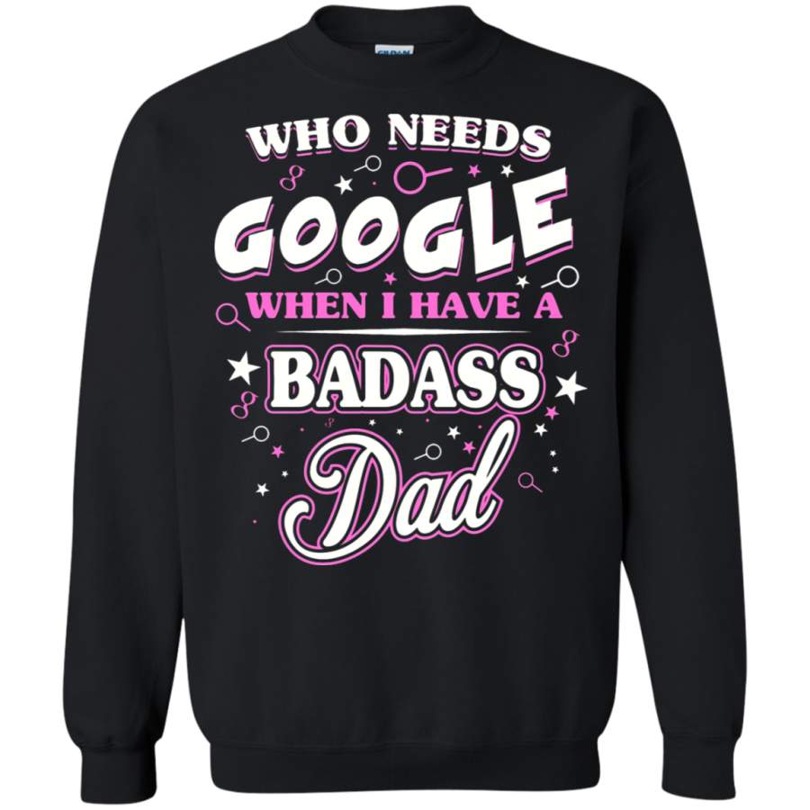 AGR Who Needs Google When I Have A Badass Dad Sweatshirt