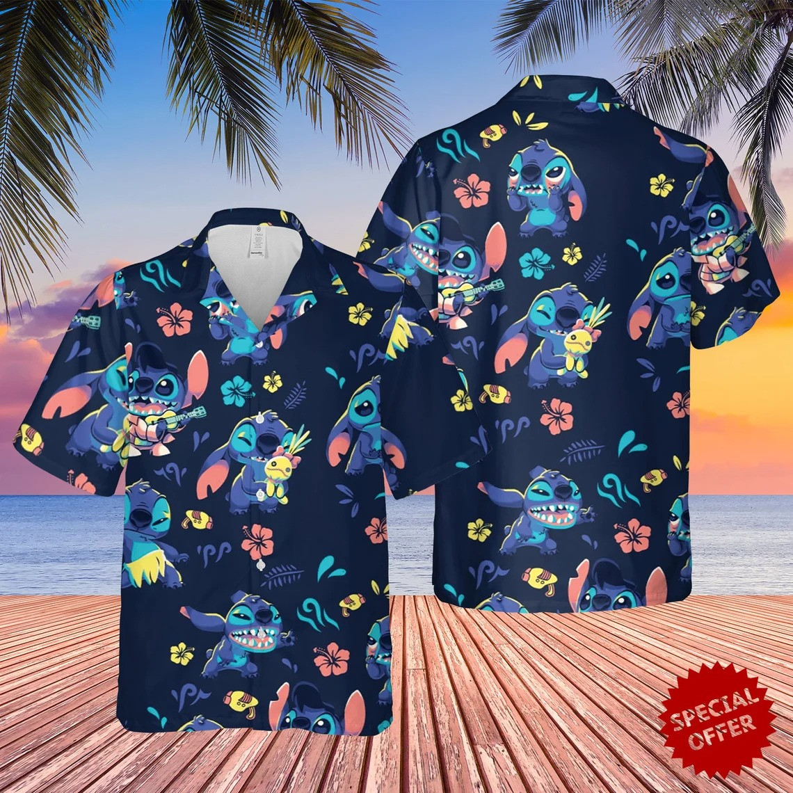 Tropical Stitch Hawaii Shirt 030 Ha90451