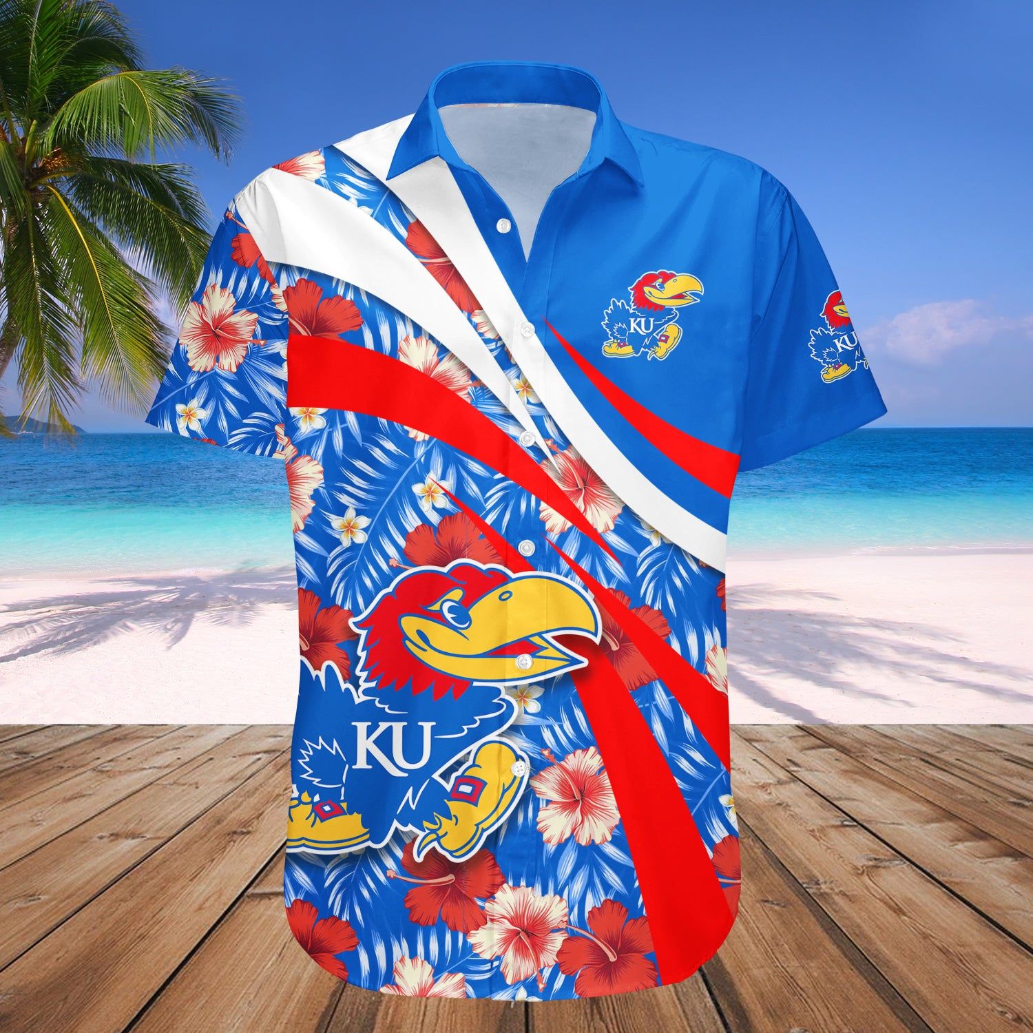 Kansas Jayhawks Hawaii Shirt Hibiscus Sport Style – NCCA