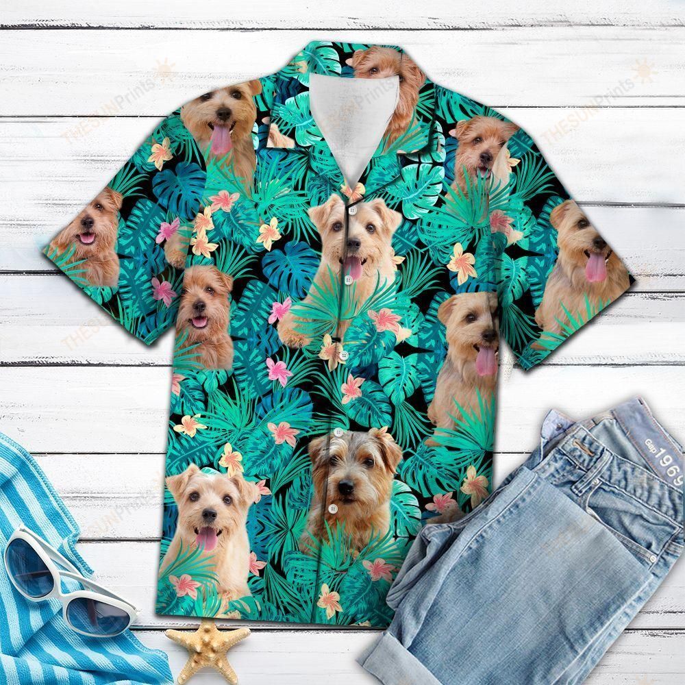 Norfolk Terrier Tropical Hawaiian Shirt Ha38075