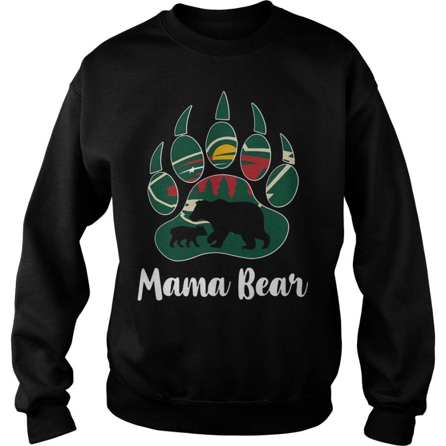 Minnesota Wild Mama Bear Paw Sweatshirt