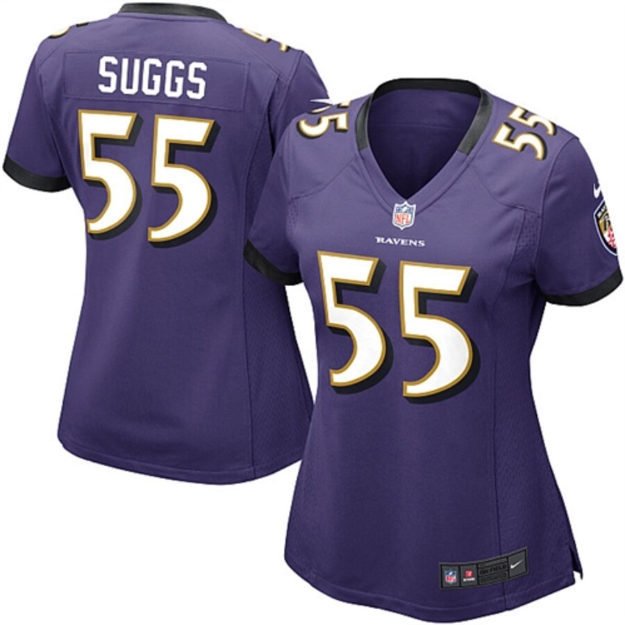 Terrell Suggs Baltimore Ravens Nike Womens Game Jersey – Purple