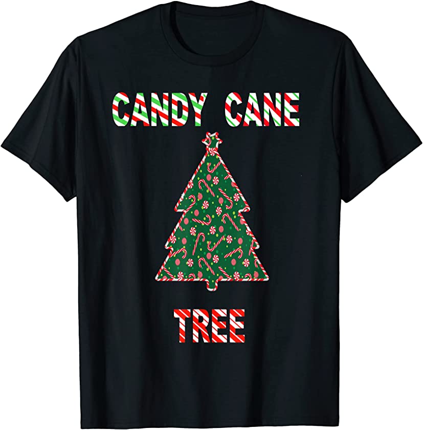 Candy Cane Crew Tree Funny Christmas Pajama xmas Costume T-Shirt