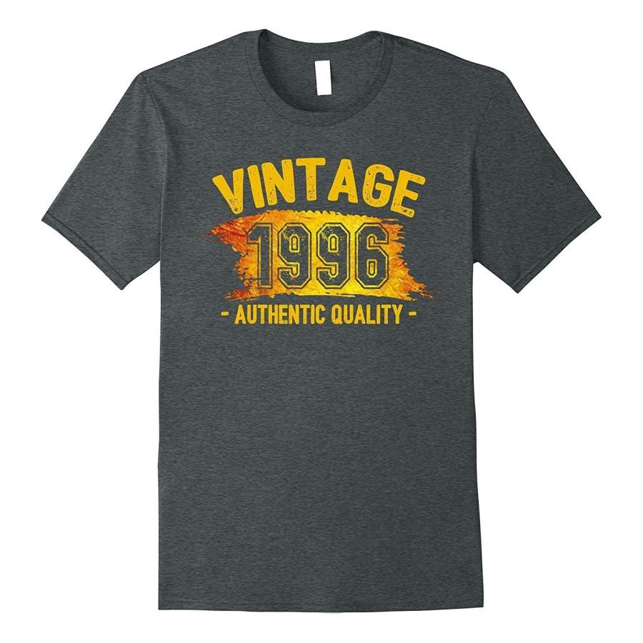 Vintage Authentic Quality Short Sleeve T-Shirt 1996 21St Birthday 21 Years Old Summer Funny T-Shirt