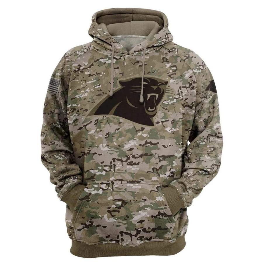 Carolina Panthers Camo Hoodie 3D Printed