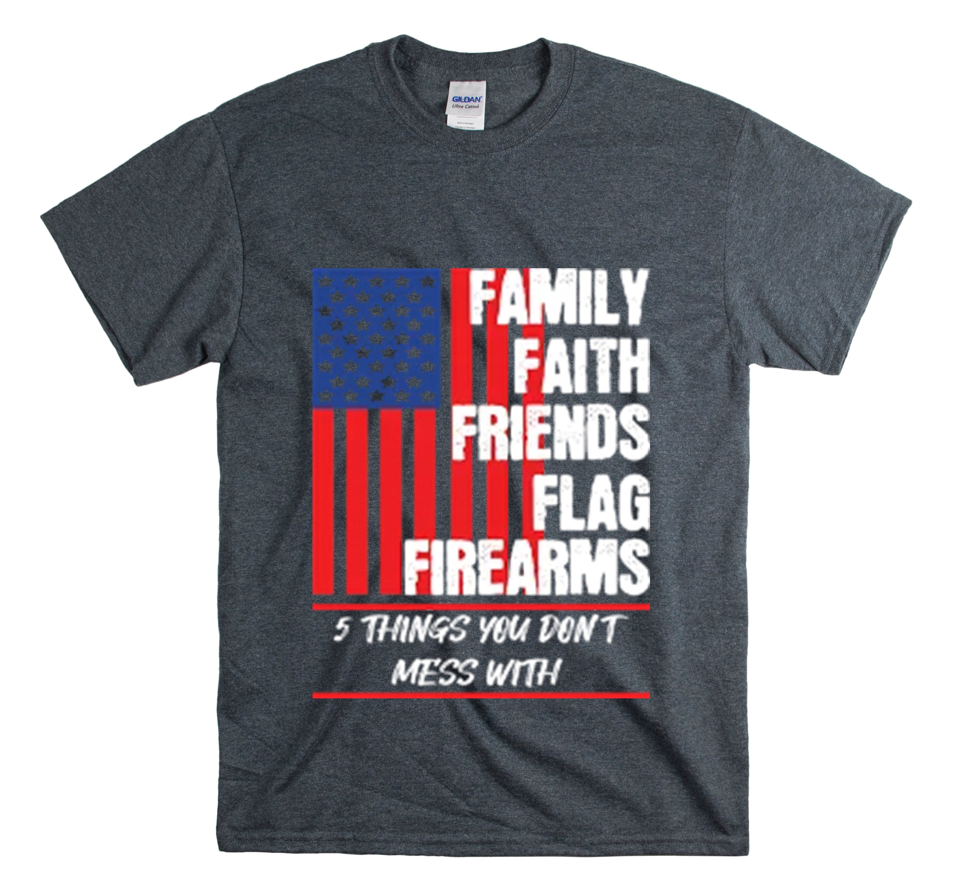 Shirt Vintage Families Faith Friends Servicemen Military Novelty Support Honor Patriotic T-Shirt Unisex Heavy Cotton Tee