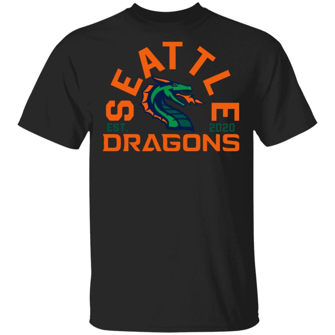 Seattle Dragons Est 2020 Arch Pullover Hoodie T-Shirt