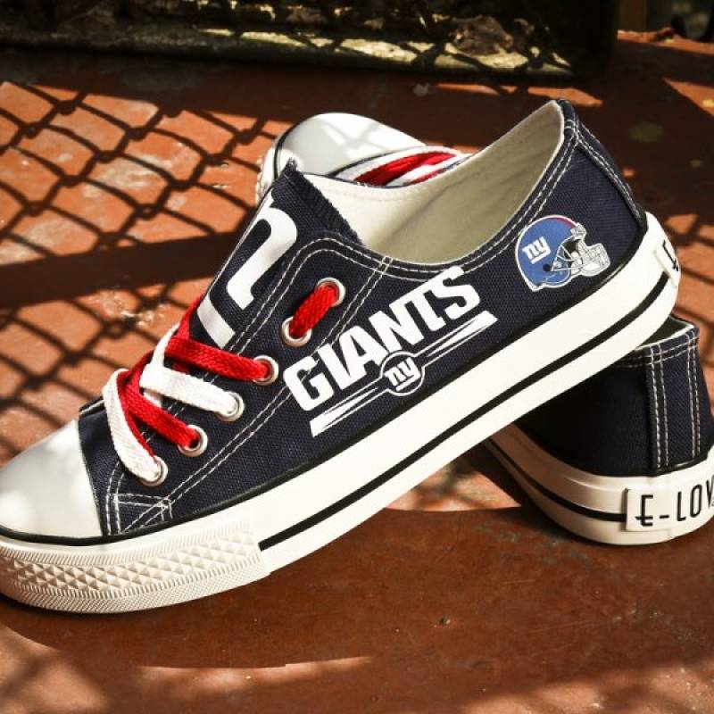 New York Giants Canvas Shoes, Giants Sneakers, Tennis Shoes T-D816L