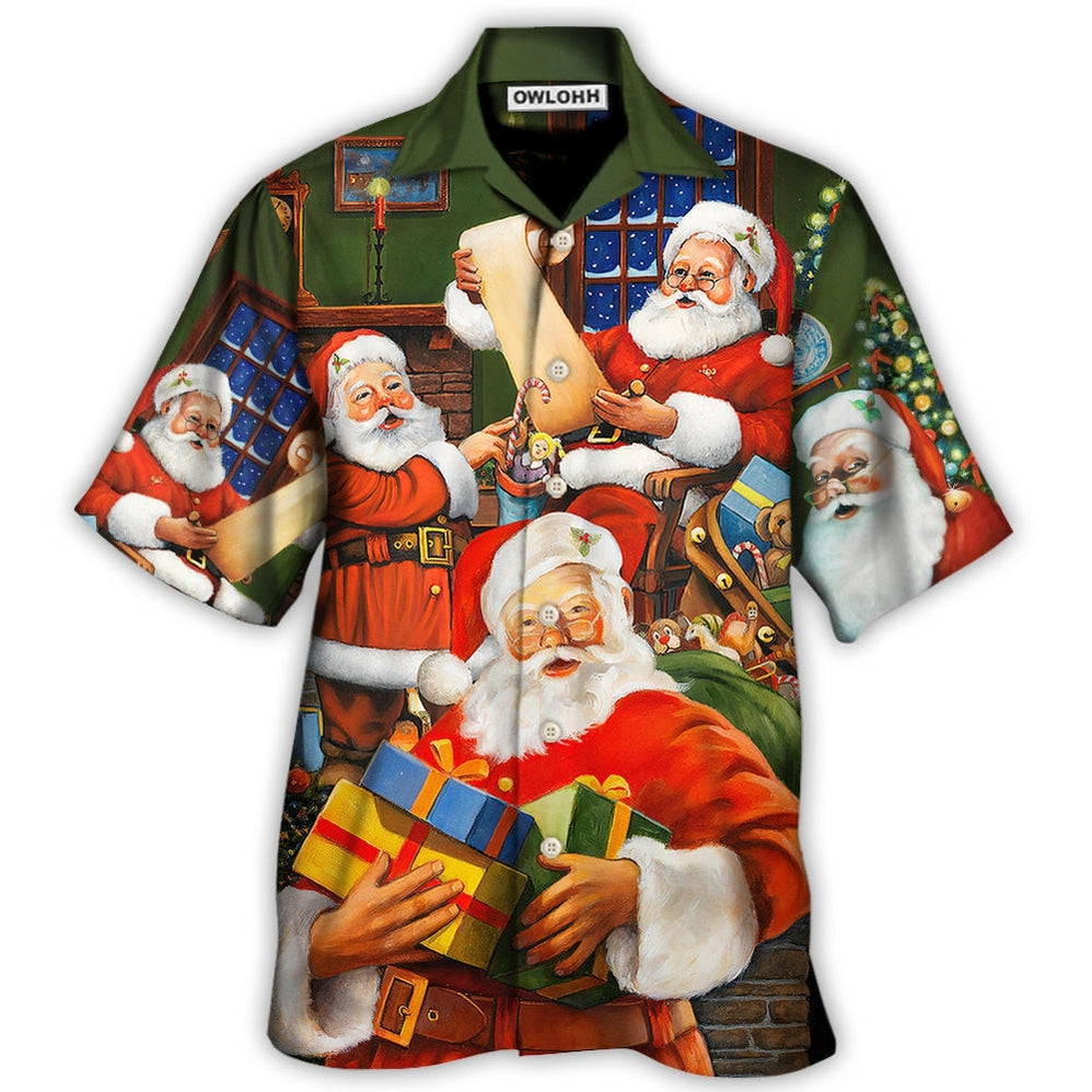 Christmas Santa Claus Gift For Xmas Art Style Hawaii Shirt Ha55722