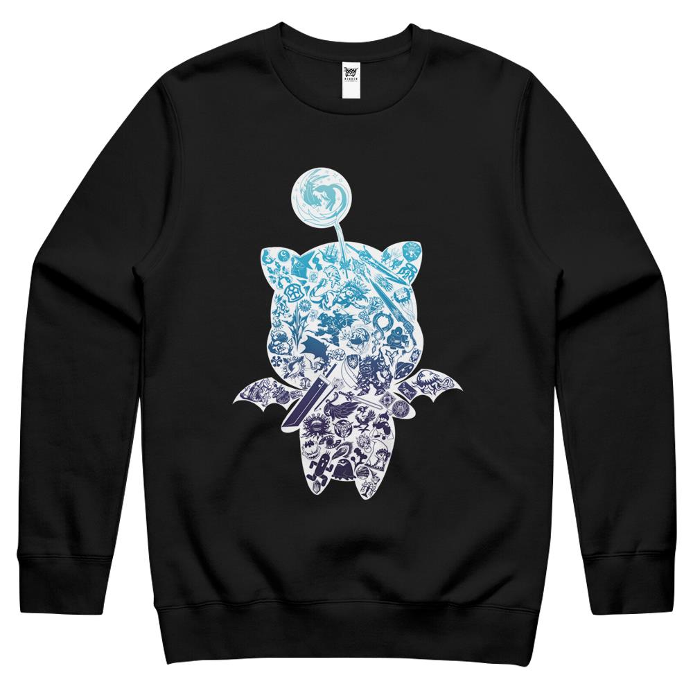 Moogle-Verse (Blue) Crewneck Sweatshirt