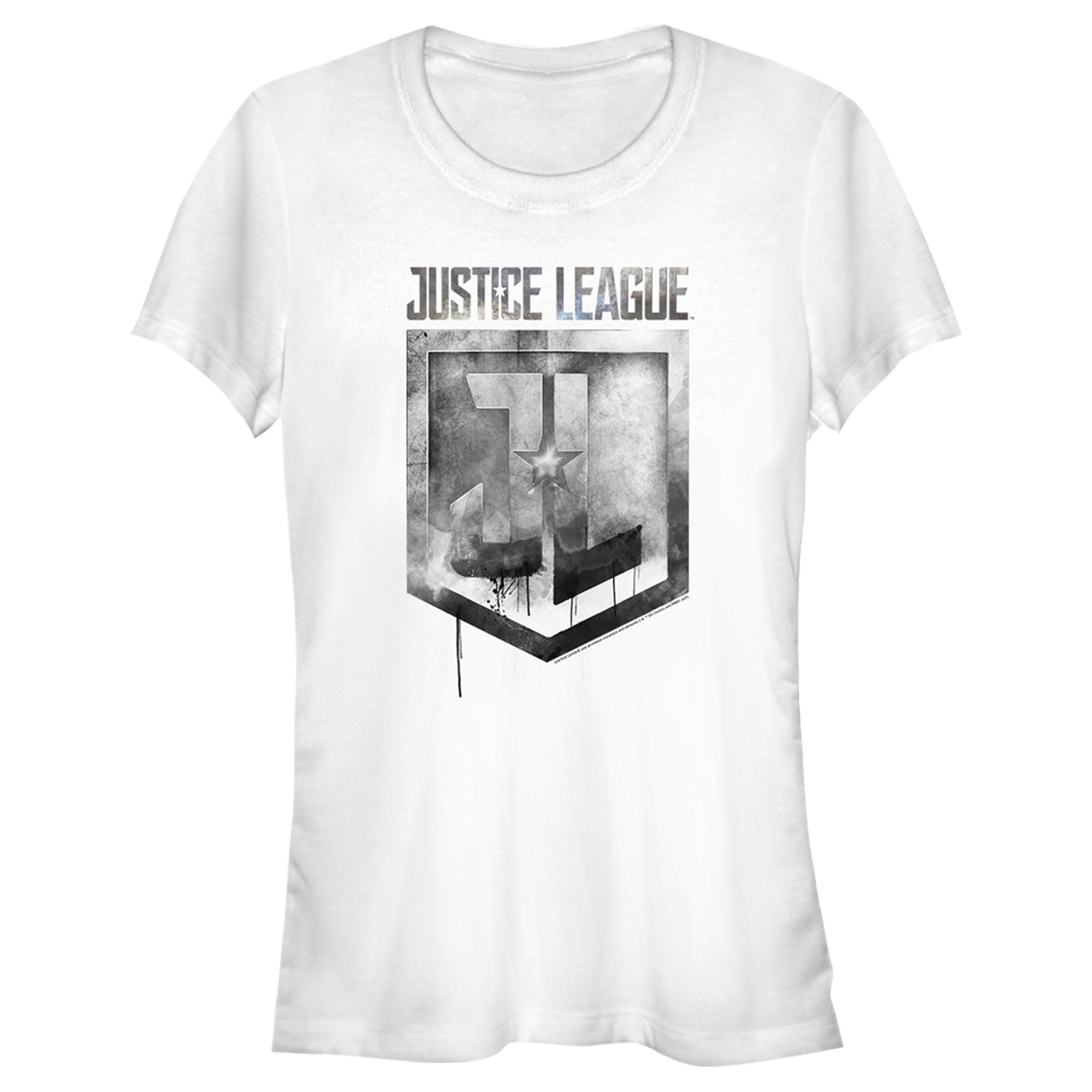 Zack Snyder Justice League Junior’S Smoke And Stone Shield Logo  T-Shirt