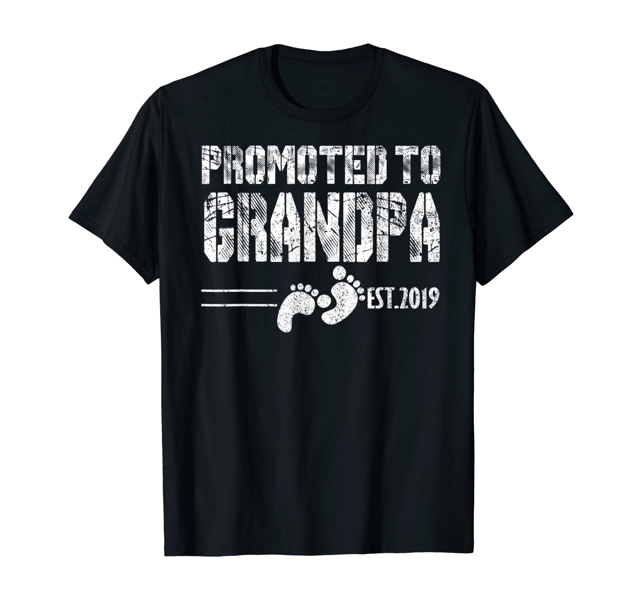 Promoted To Grandpa Est 2019 Shirt First Time New Father Day