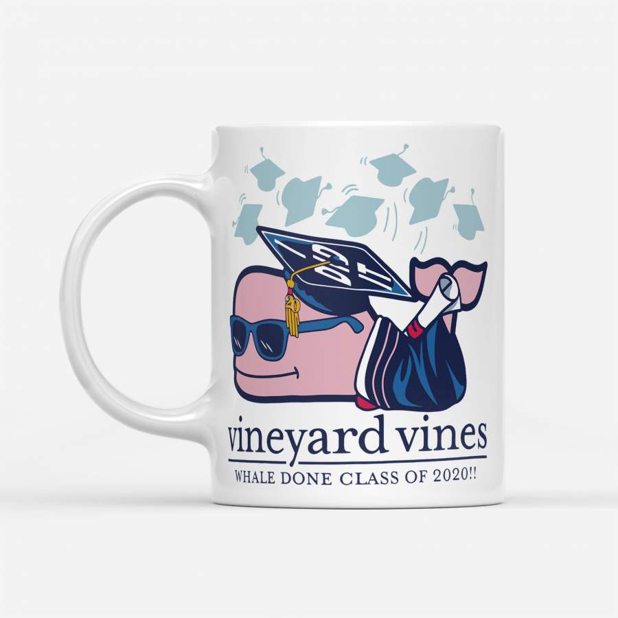 Vineyard Vines Whale Done Class Of 2020 Senior – White Mug