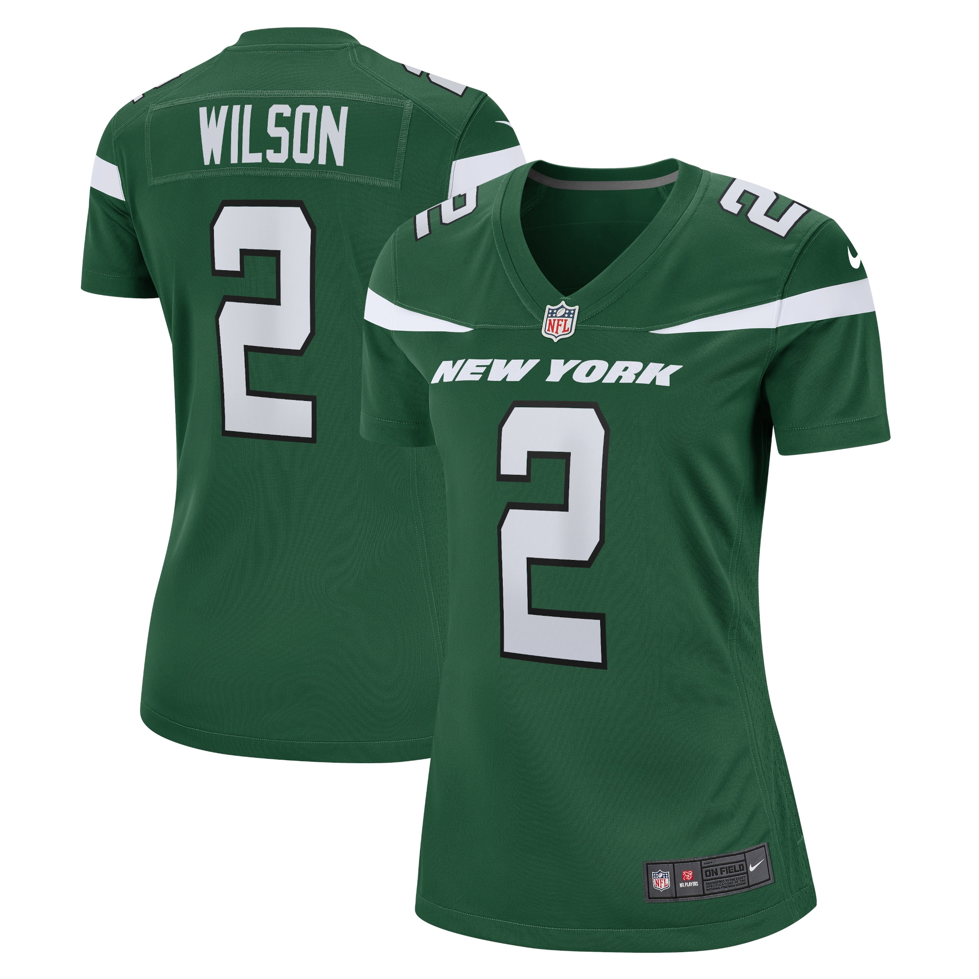 Zach Wilson New York Jets Women's Player Jersey – Green