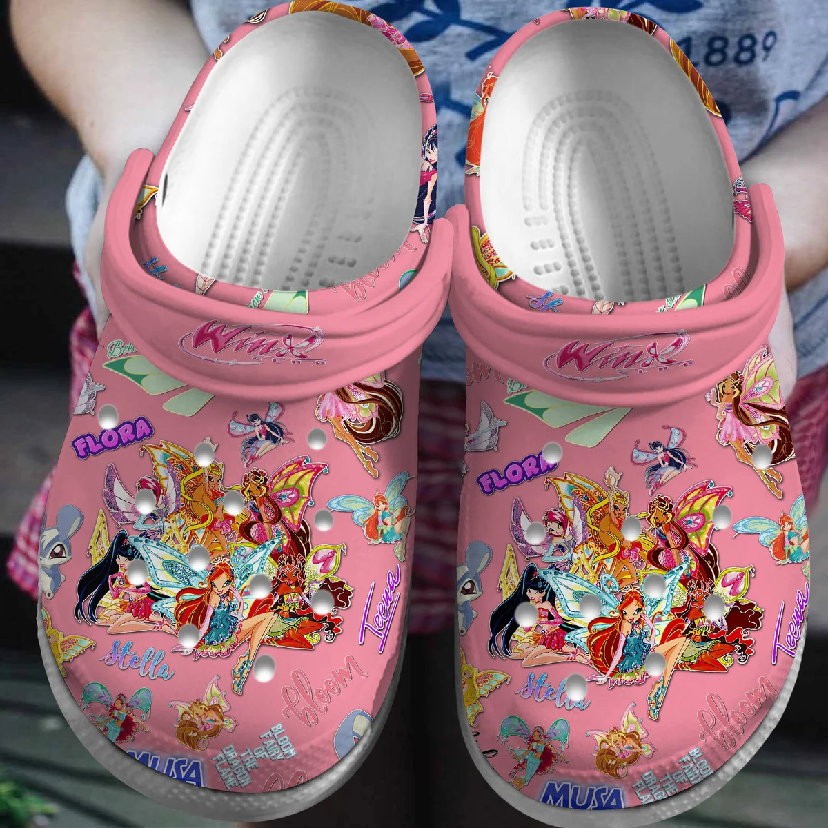 Winx Club Cartoon Crocs Crocband Clogs Shoes Comfortable For Men Women and Kids