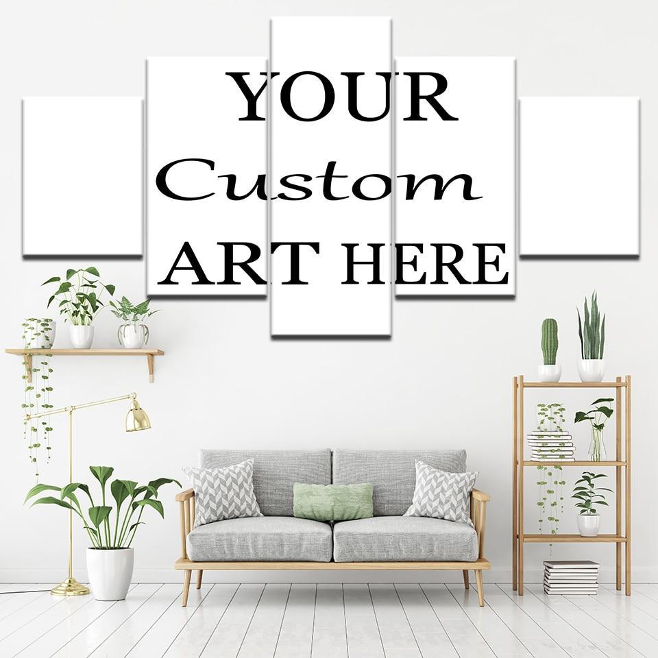 5 Pieces Customized Paintings Canvas