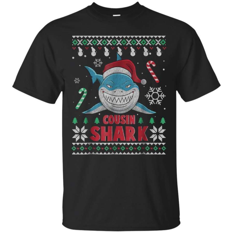 AGR Cousin Shark Shirt Ugly Christmas Costume Jaq T-shirt