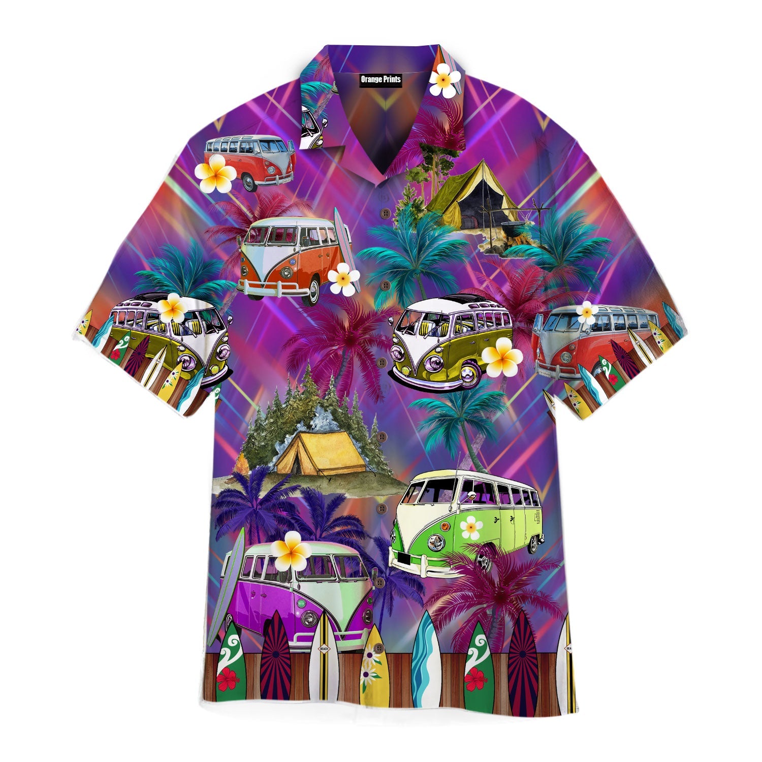 Hippie Van Bus Hawaii Shirt For Men Women Ha54724