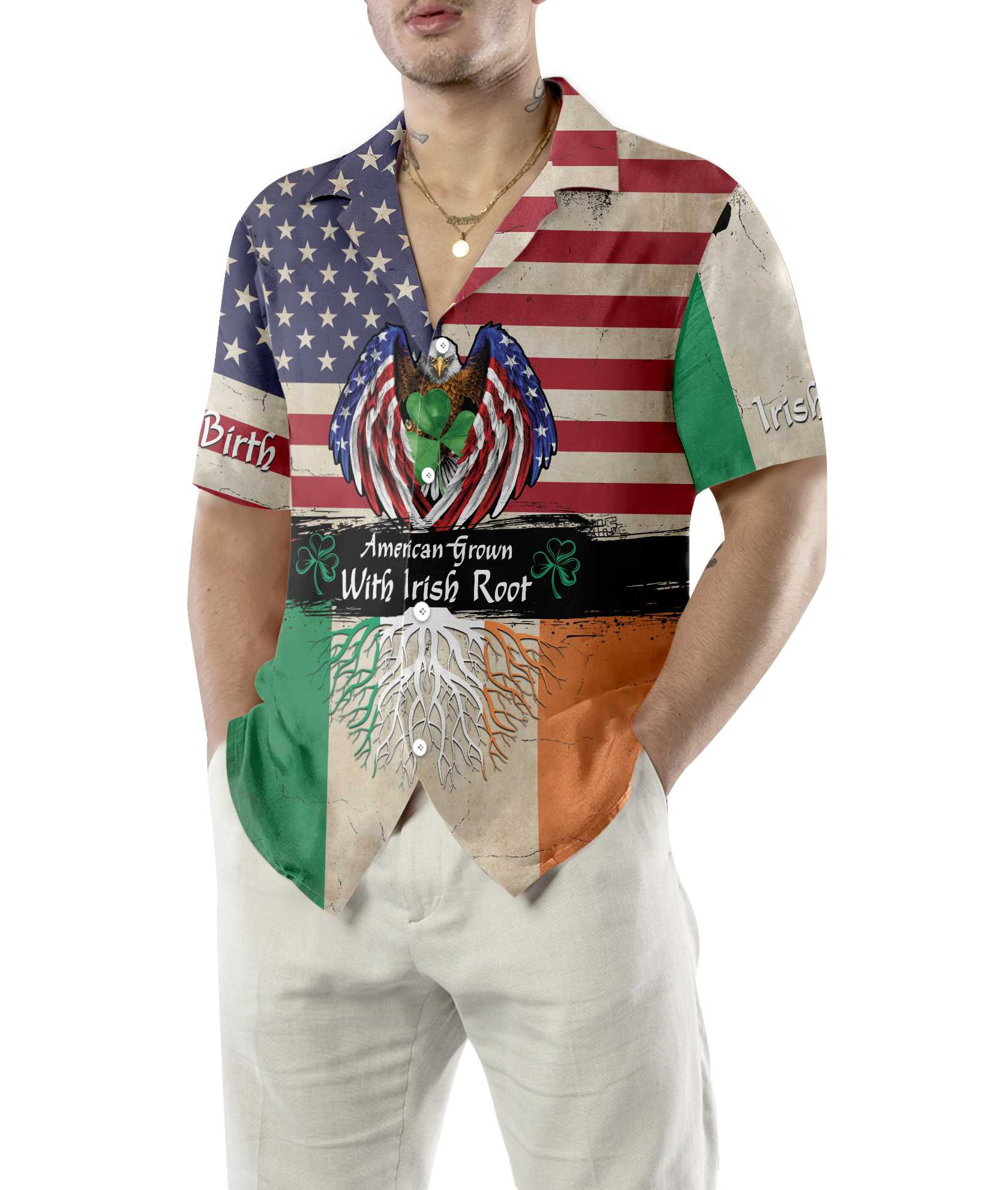 American Grown With Irish Root 2 Hawaiian Shirt