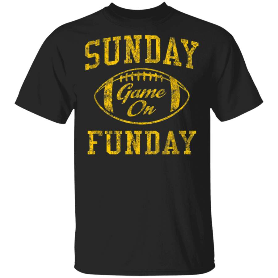 Vintage Sunday Funday T Shirt Green Bay Football Retro Tee