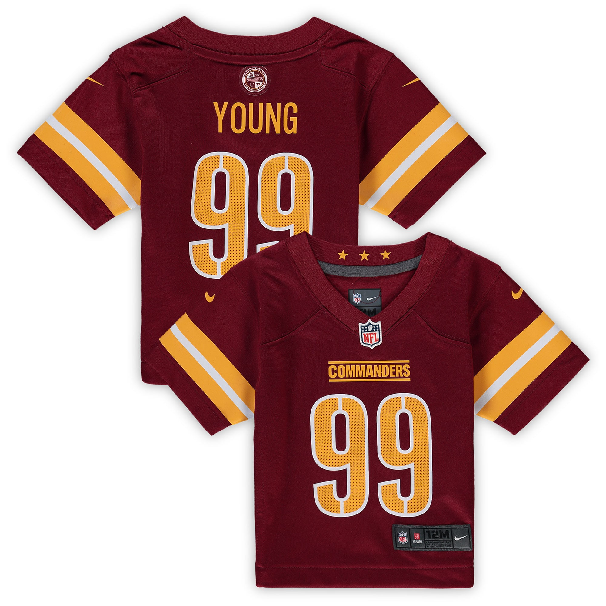 Chase Young Washington Commanders Infant Game Jersey – Burgundy NFL