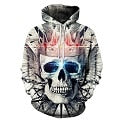 Unisex Sweatshirt 3D Skull Printed Pullovers Hoodies