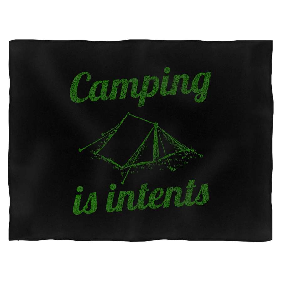 Camping Is Intents Blanket