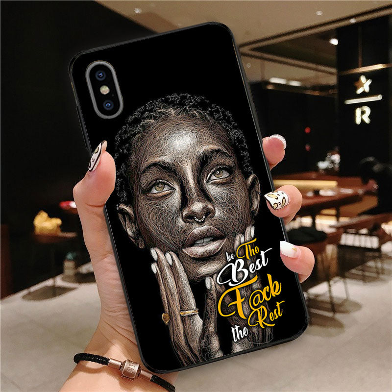 Black American Gift Black Girl Be The Best Fk The Rest Phone Case Qdh